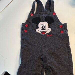 Mickey Mouse Gray Overalls for Kids